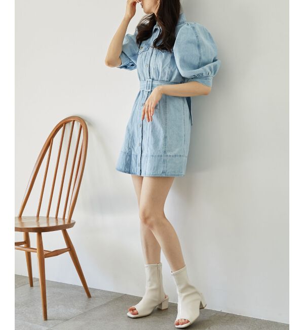 MAJESTICLEGON「デニムミニワンピース」|ワンピース|