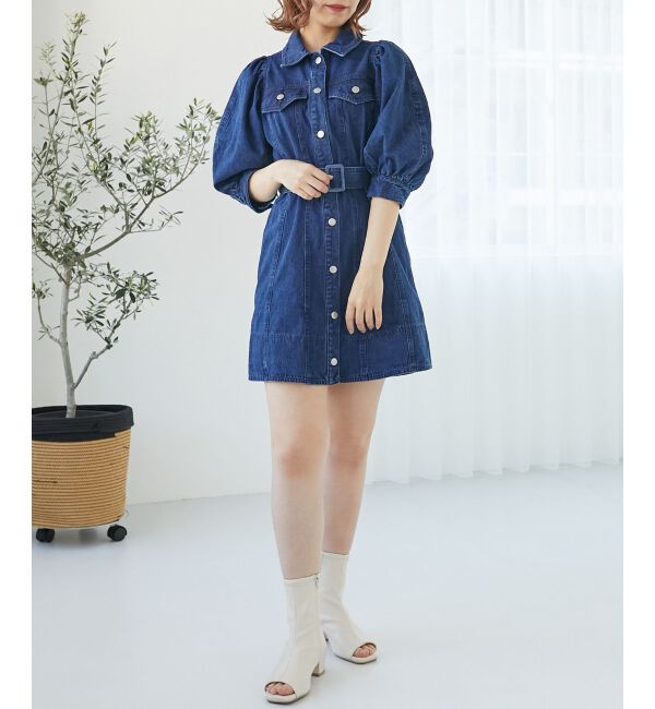 MAJESTICLEGON「デニムミニワンピース」|ワンピース|