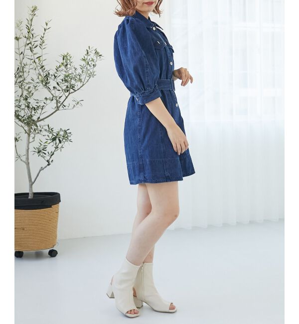 MAJESTICLEGON「デニムミニワンピース」|ワンピース|