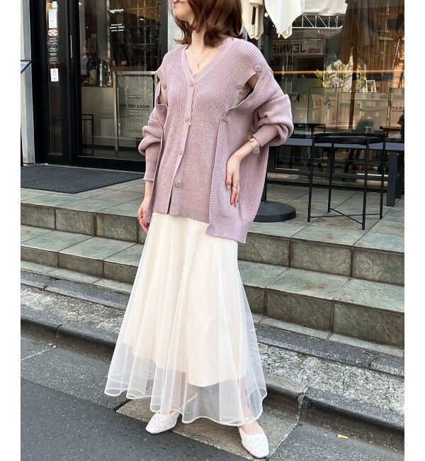  「チュールレイヤードシアースカート」|スカート|