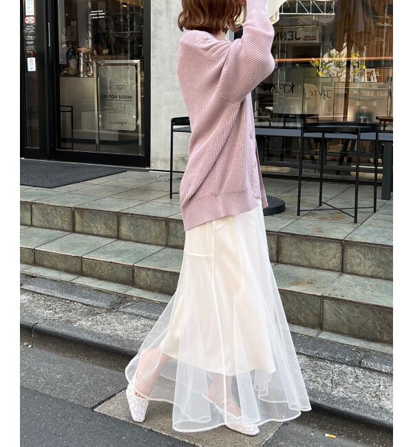  「チュールレイヤードシアースカート」|スカート|
