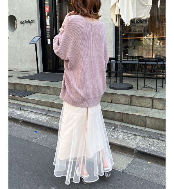  「チュールレイヤードシアースカート」|スカート|