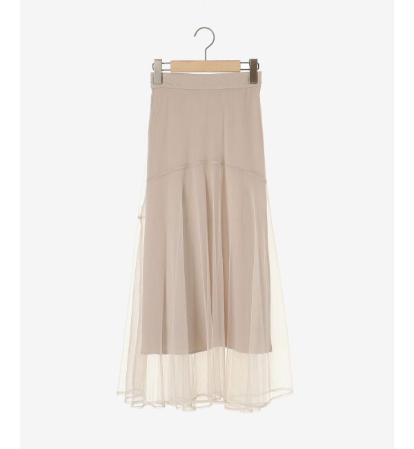  「チュールレイヤードシアースカート」|スカート|