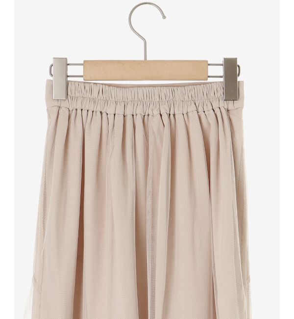  「チュールレイヤードシアースカート」|スカート|