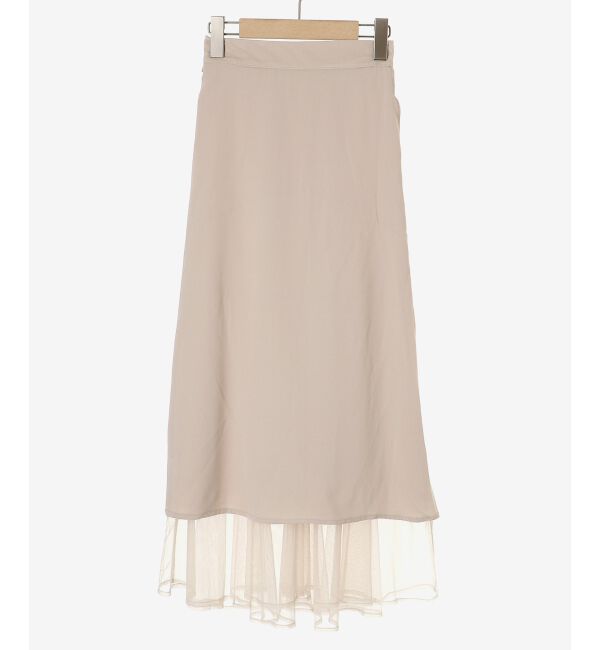  「チュールレイヤードシアースカート」|スカート|