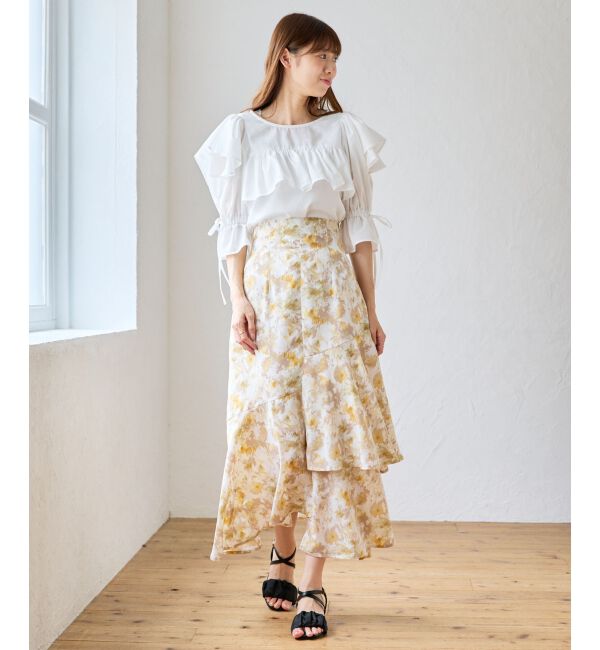 MAJESTICLEGON「キャンディスリーブフリルブラウス」|シャツ・ブラウス|