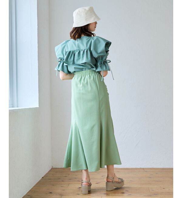 MAJESTICLEGON「キャンディスリーブフリルブラウス」|シャツ・ブラウス|