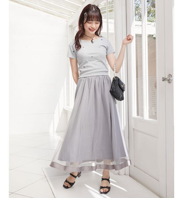 MAJESTICLEGON「パイピングチュールスカート」|スカート|