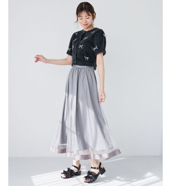 MAJESTICLEGON「パイピングチュールスカート」|スカート|