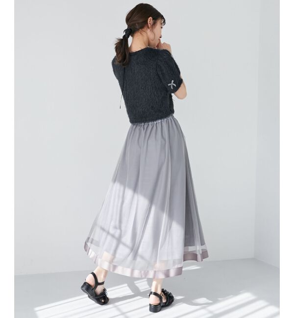 MAJESTICLEGON「パイピングチュールスカート」|スカート|