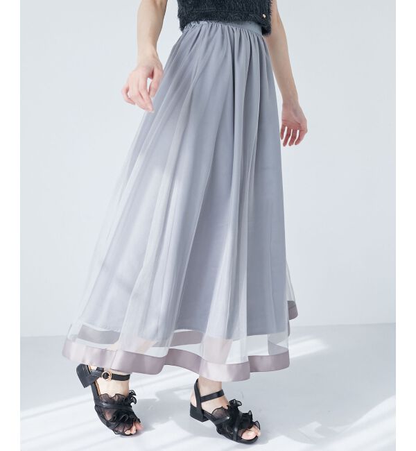 MAJESTICLEGON「パイピングチュールスカート」|スカート|