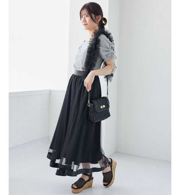 MAJESTICLEGON「パイピングチュールスカート」|スカート|