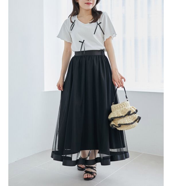 MAJESTICLEGON「パイピングチュールスカート」|スカート|