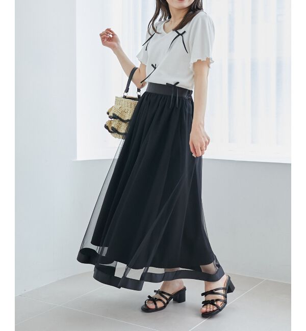 MAJESTICLEGON「パイピングチュールスカート」|スカート|