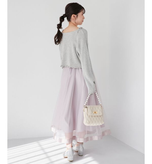 MAJESTICLEGON「パイピングチュールスカート」|スカート|