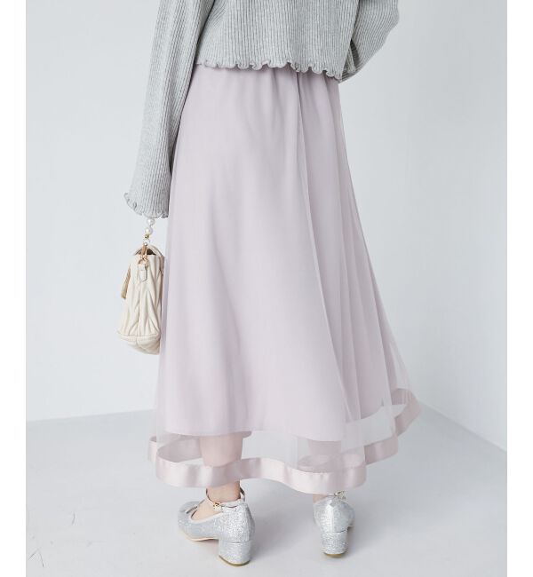 MAJESTICLEGON「パイピングチュールスカート」|スカート|