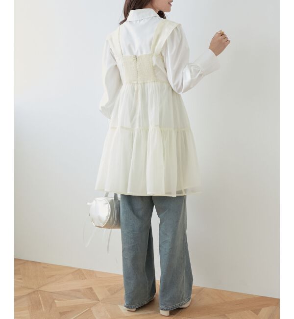 MAJESTICLEGON「シアーミニワンピ&シャツワンピSET」|ワンピース|