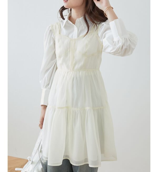 MAJESTICLEGON「シアーミニワンピ&シャツワンピSET」|ワンピース|