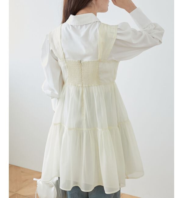 MAJESTICLEGON「シアーミニワンピ&シャツワンピSET」|ワンピース|