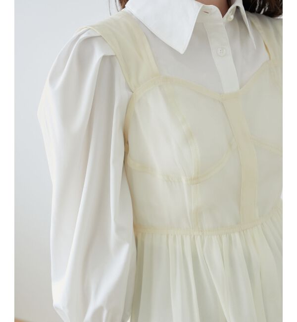 MAJESTICLEGON「シアーミニワンピ&シャツワンピSET」|ワンピース|
