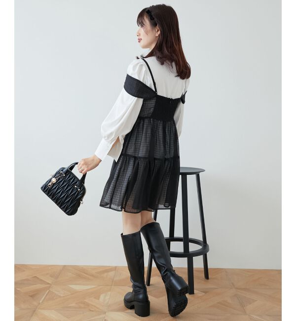 MAJESTICLEGON「シアーミニワンピ&シャツワンピSET」|ワンピース|