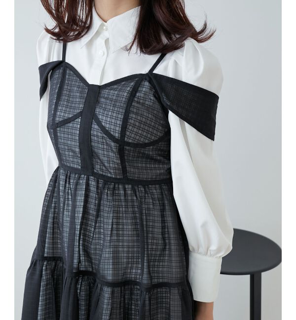 MAJESTICLEGON「シアーミニワンピ&シャツワンピSET」|ワンピース|