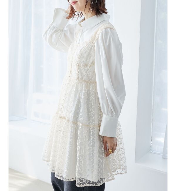 MAJESTICLEGON「シアーミニワンピ&シャツワンピSET」|ワンピース|