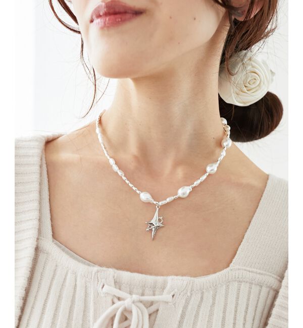 MAJESTICLEGON「モチーフパールネックレス」|ネックレス|柄Ａ