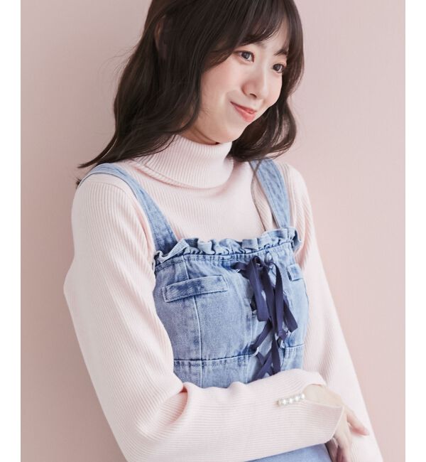 MAJESTICLEGON「フロントレースアップビスチェ」|キャミソール|