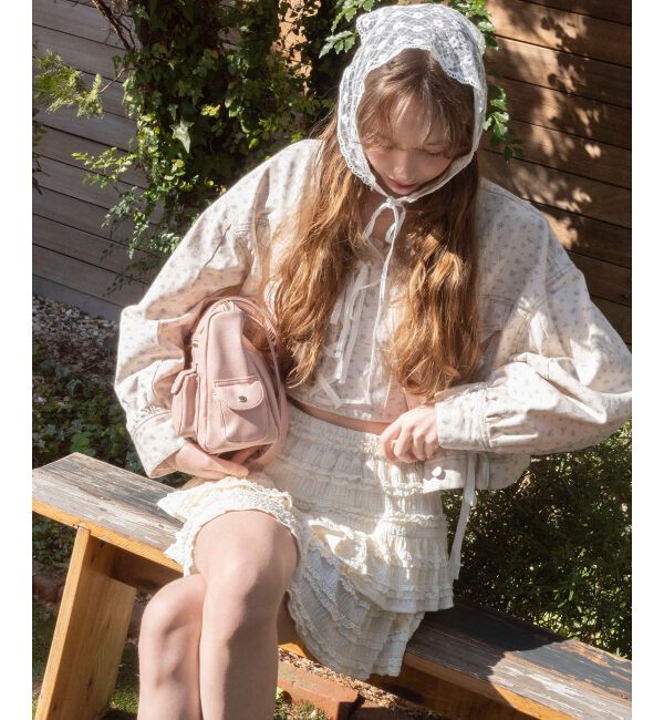 MAJESTICLEGON「フロントレースアップビスチェ」|キャミソール|