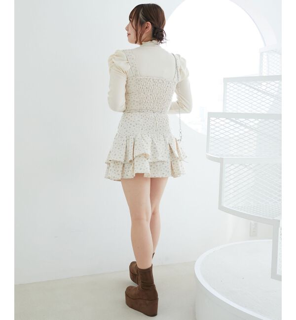 MAJESTICLEGON「フロントレースアップビスチェ」|キャミソール|