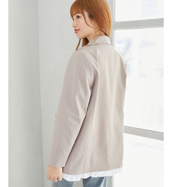 MAJESTICLEGON「バイカラーフリルトリムジャケット」|その他|