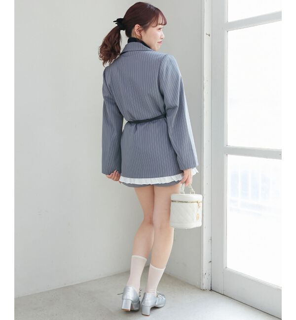 MAJESTICLEGON「バイカラーフリルトリムジャケット」|その他|