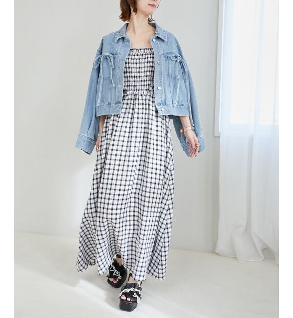  「☆パールリボンフリルボリュームサンダル」|サンダル|