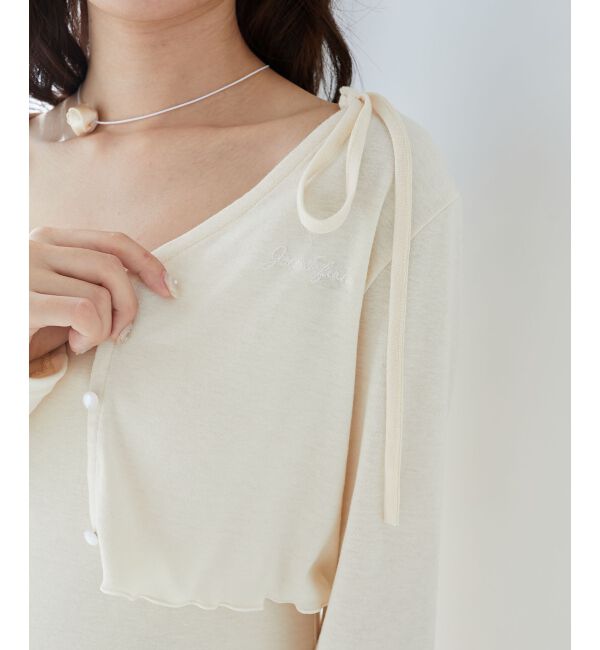  「カーデセット肩リボンキャミワンピ」|ワンピース|