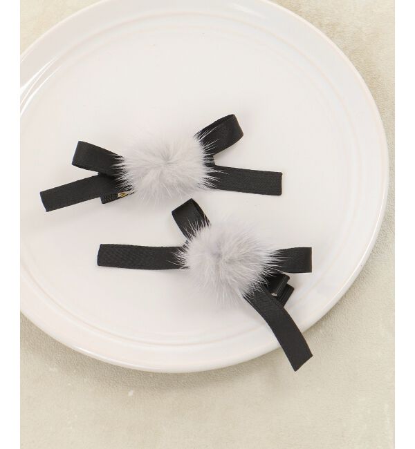  「ふわふわリボンヘアピンセット」|その他|