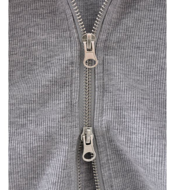  「オフショルダブルジップトップス」|Tシャツ・カットソー|