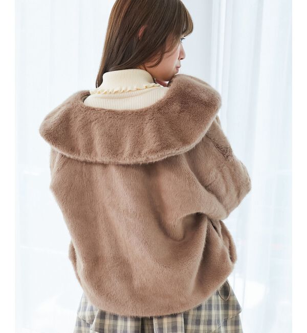  「ジップデザインファーブルゾン」|ブルゾン・スタジャン|