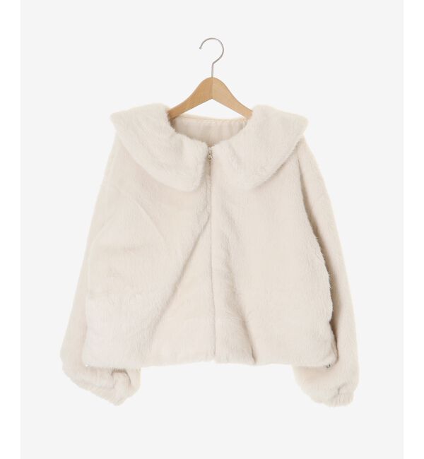  「ジップデザインファーブルゾン」|ブルゾン・スタジャン|