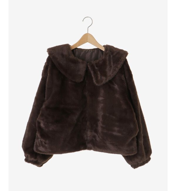  「ジップデザインファーブルゾン」|ブルゾン・スタジャン|