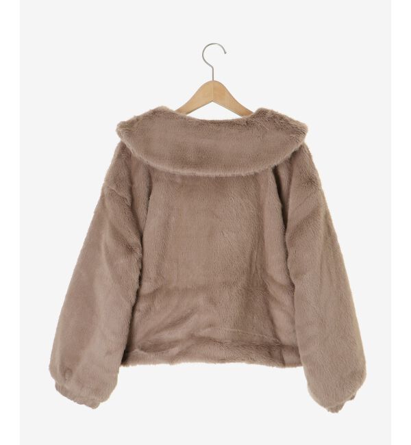  「ジップデザインファーブルゾン」|ブルゾン・スタジャン|