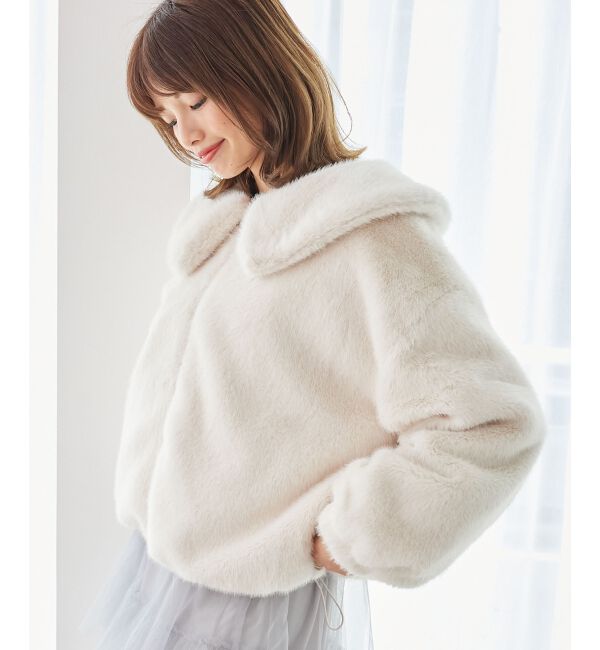  「ジップデザインファーブルゾン」|ブルゾン・スタジャン|