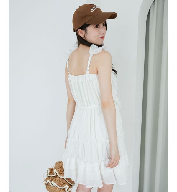  「ギャザーフリルミニワンピ」|ワンピース|