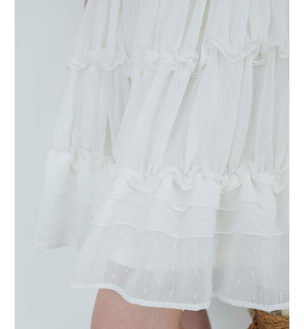  「ギャザーフリルミニワンピ」|ワンピース|