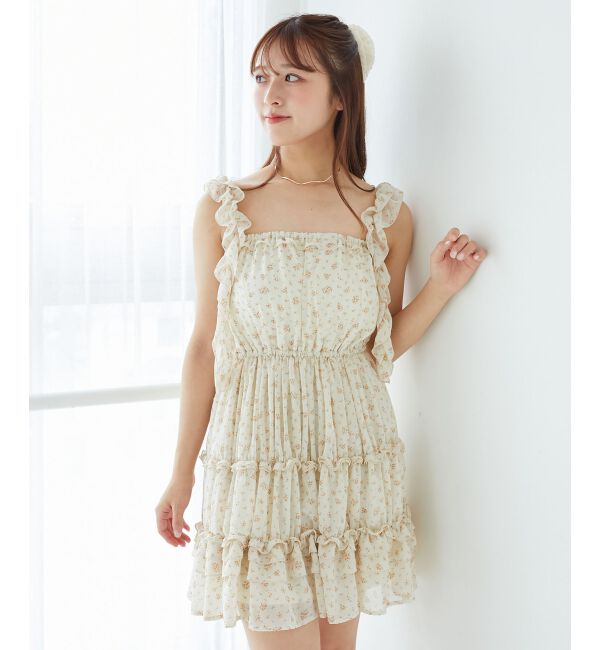  「ギャザーフリルミニワンピ」|ワンピース|