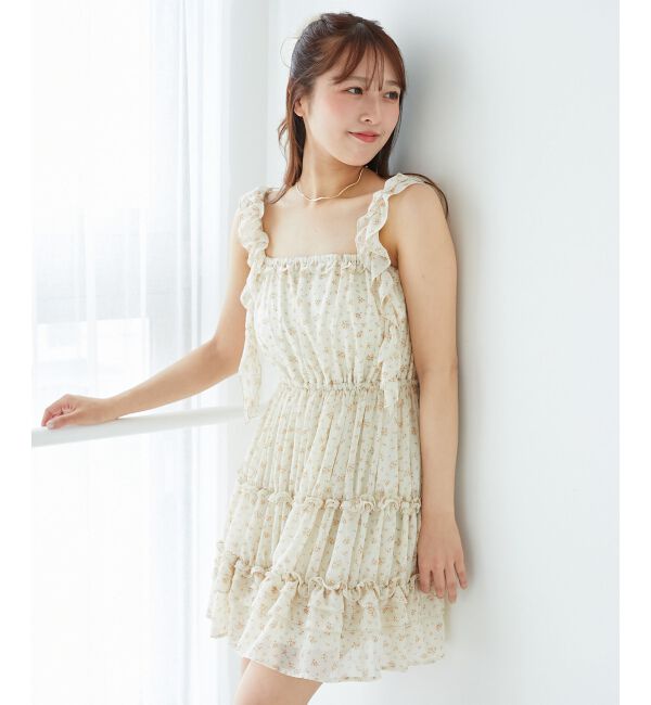  「ギャザーフリルミニワンピ」|ワンピース|