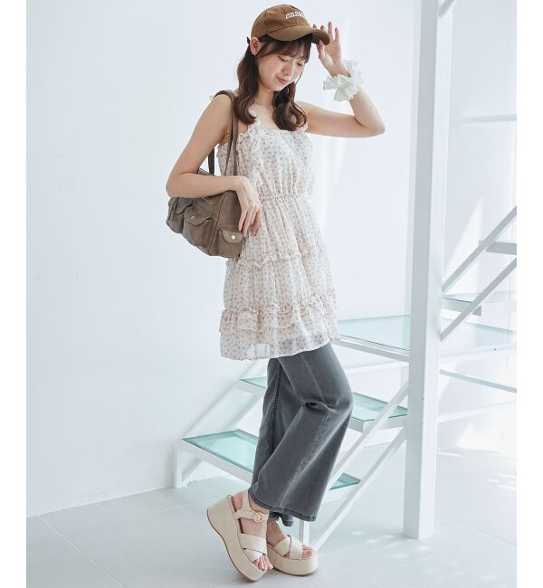  「ギャザーフリルミニワンピ」|ワンピース|