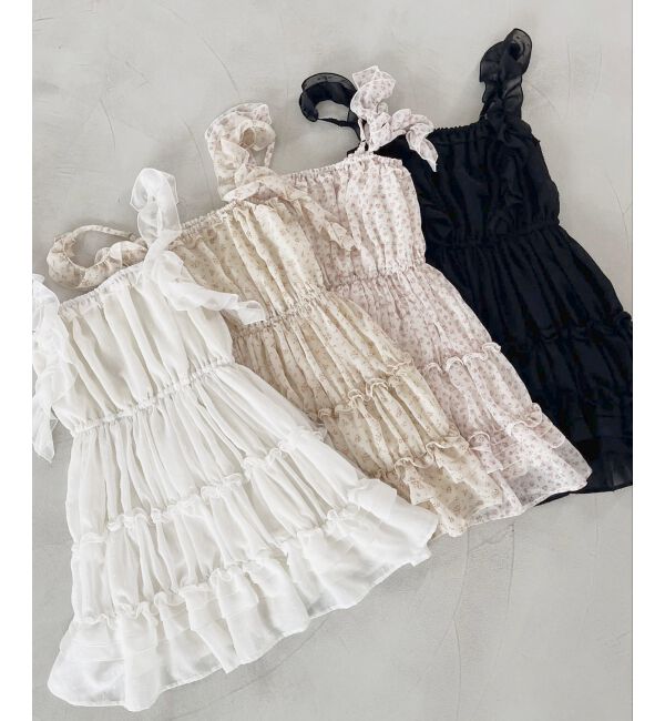  「ギャザーフリルミニワンピ」|ワンピース|