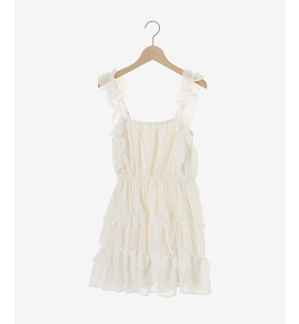  「ギャザーフリルミニワンピ」|ワンピース|