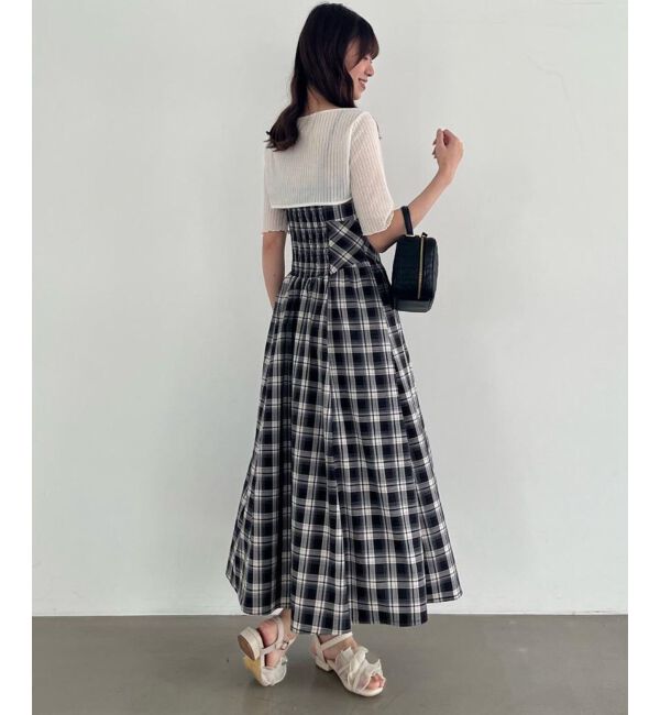  「トップスセットデコルテオープンワンピ」|ワンピース|